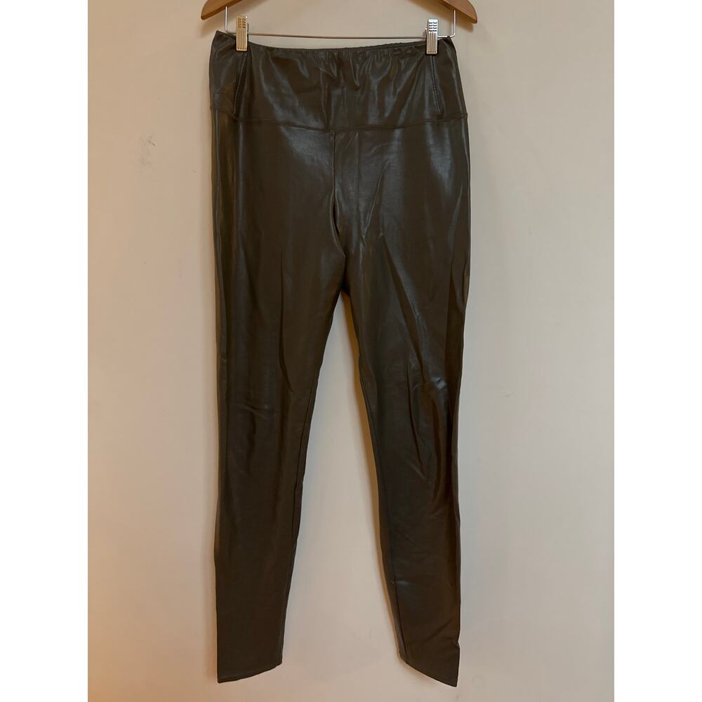 Wilfred Free "Daria" Pant High-waisted UnReal Faux Brown Grey Leather Leggings